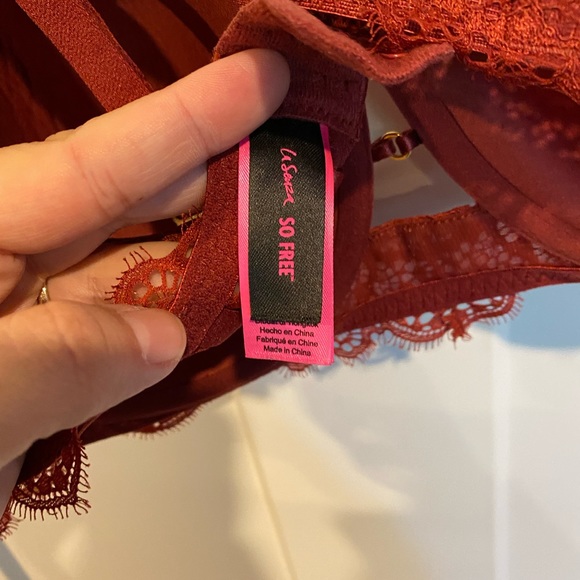 La Senza Bra, size 36DD, dark red - Picture 3 of 4